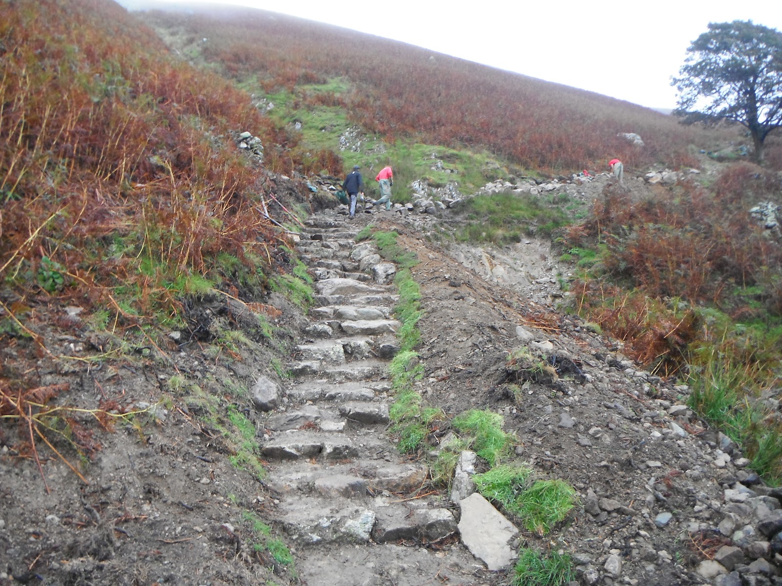 National Trust Fell Rangers Finishing the footpath at Stone Arthur