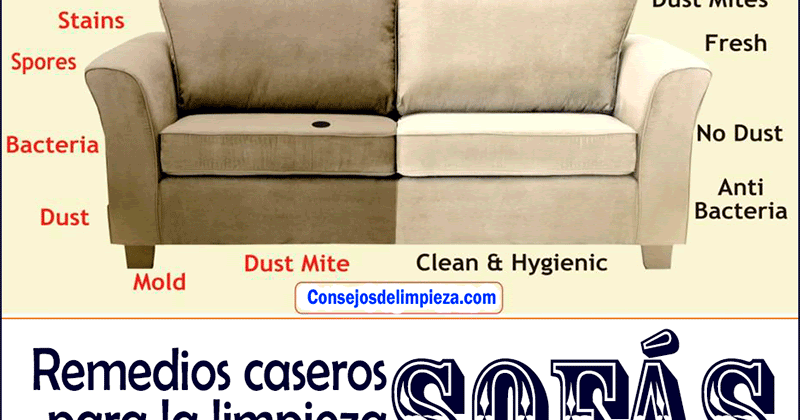 consejos para la limpieza de los sofas