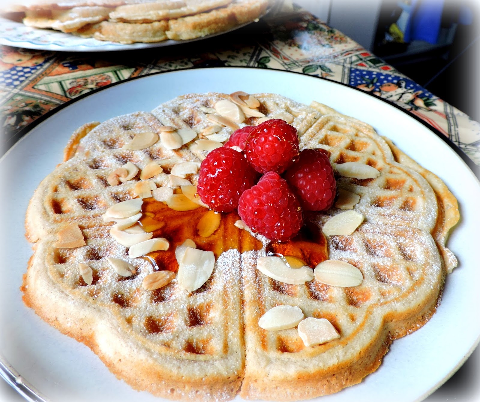 The English Kitchen Toasted Almond Waffles
