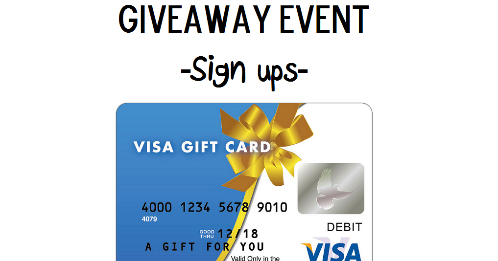 Lil' Blog and More FREE Blogger Giveaway Event 25 Visa