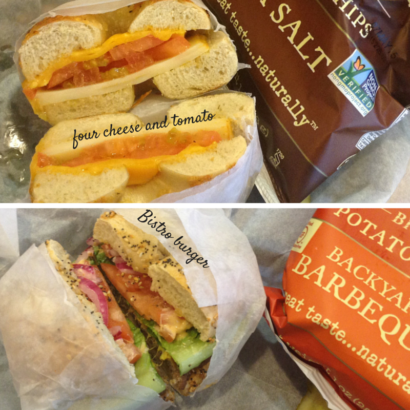 Two items from the new Brueggers menu 