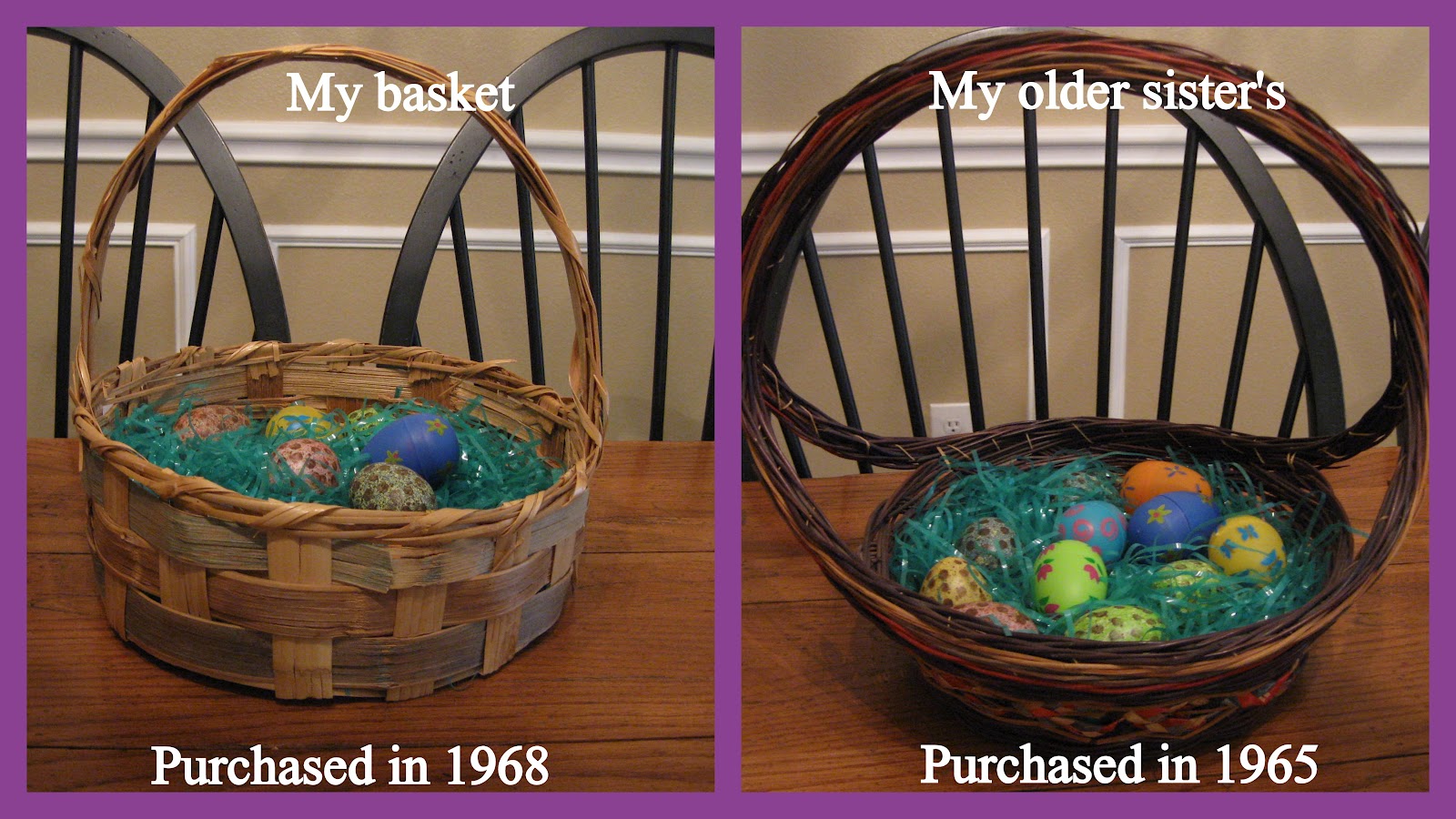 One day at a time..... Easter baskets