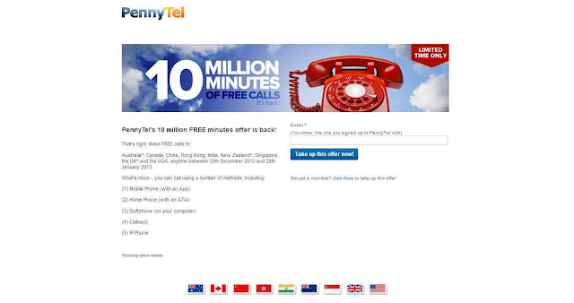 Claim Your Free Call Minutes out of 10 Million Minutes of Free International Calls
