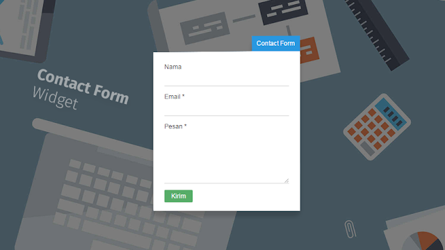 Installing the Fixed Contact Form Widget on the Blog