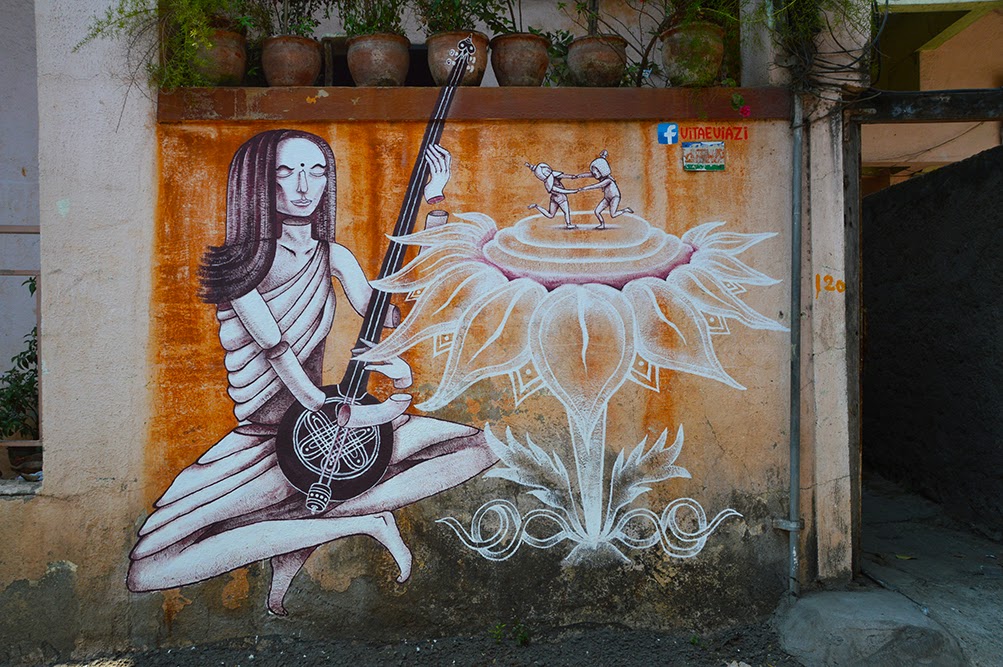 Pune Street Art Project Mural Kasba Peth Mirabai Vitae VIzai