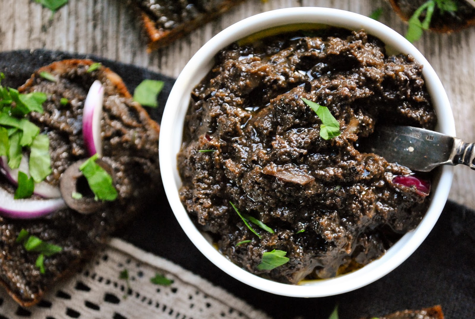 Vegan olive tapenade VeganSandra