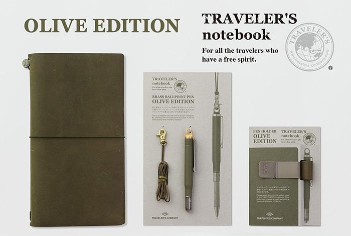 Midori Travelers Notebook Olive Edition Limited Edition New 