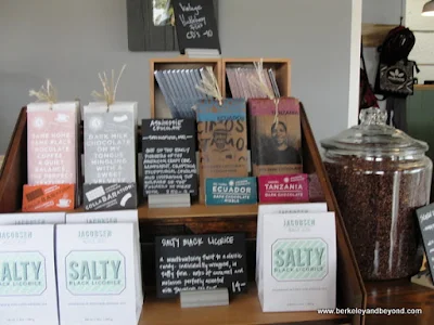 chocolate products at Dick Taylor Craft Chocolate in Eureka, California