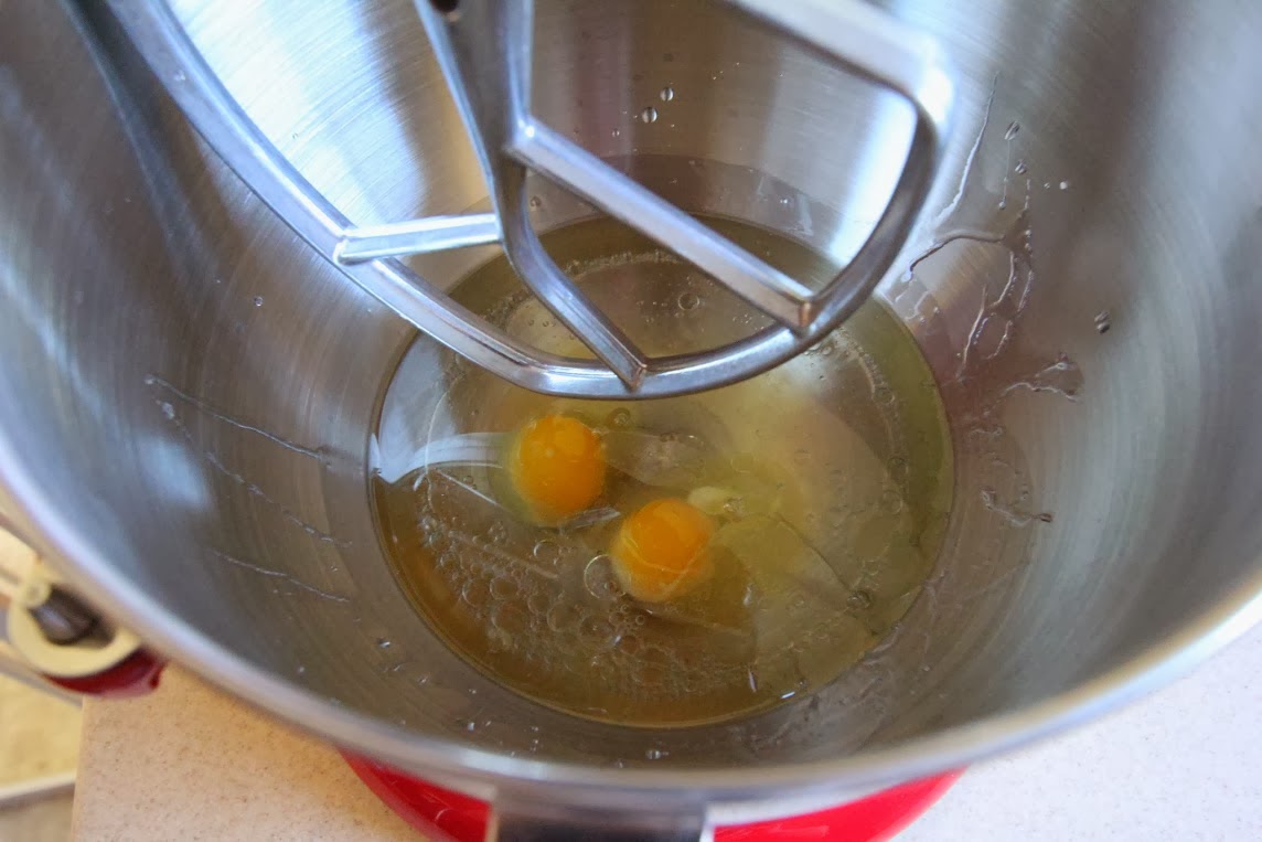 Ruckus the Eskie KitchenAid and Magic Bullet to make Brownies!