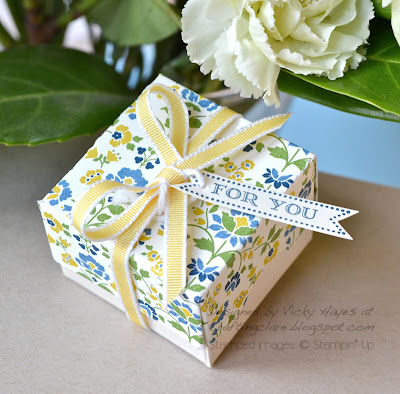 finished Stampin Up ring box