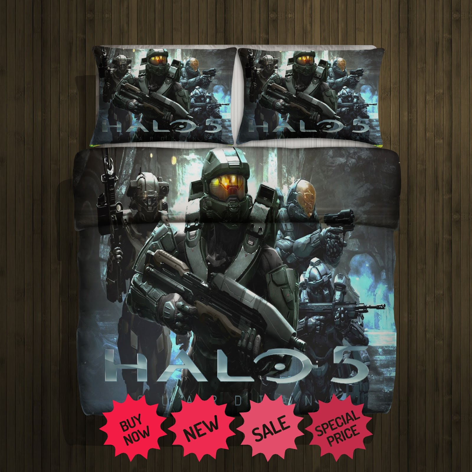 Halo 5 Guardians Blanket Large & 2 Pillow Cases 102919421,102919424(2) Product For Sales