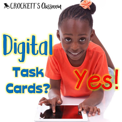 Have you tried digital task cards?  Kids love them, and so will you.  Find out why teachers are falling in love with these task cards.