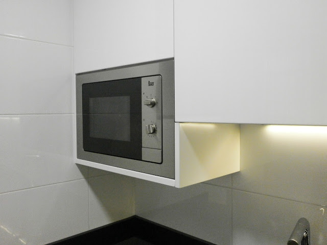 Cómo integrar el microondas en cocina