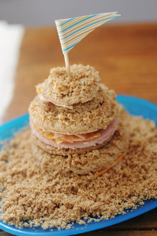 Sandcastle sandwich | DIY Beach Party Ideas For Your Beach-Themed Celebration