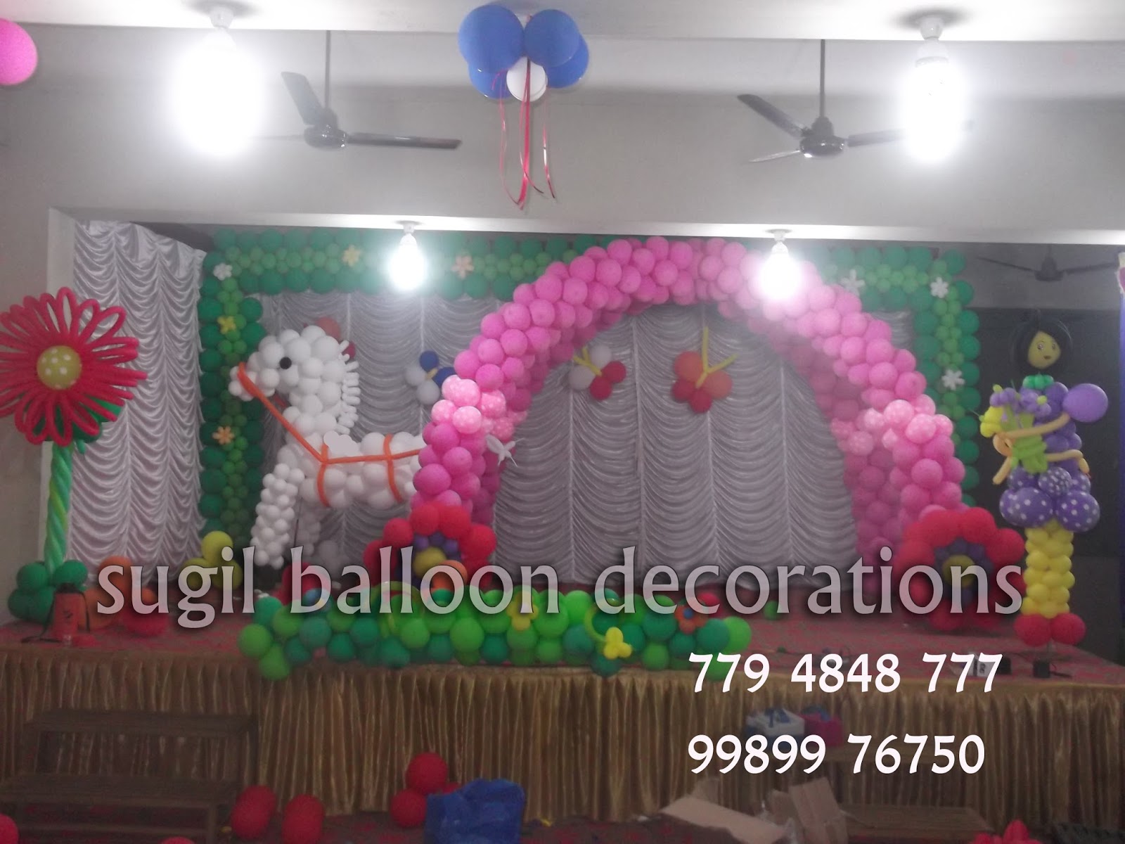sugil balloon decorations in rajahmundry April 2016