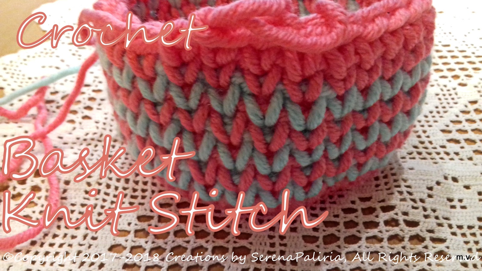 Creations By SerenaPaliria Crochet SINGLE CROCHET stitch How to