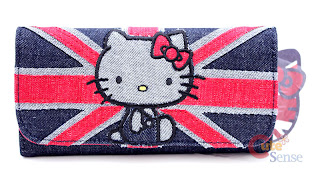 Hello Kitty London England Union Jack Purse Wallet