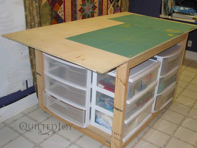 Make A Cutting Table For Your Sewing Room Quilted Joy