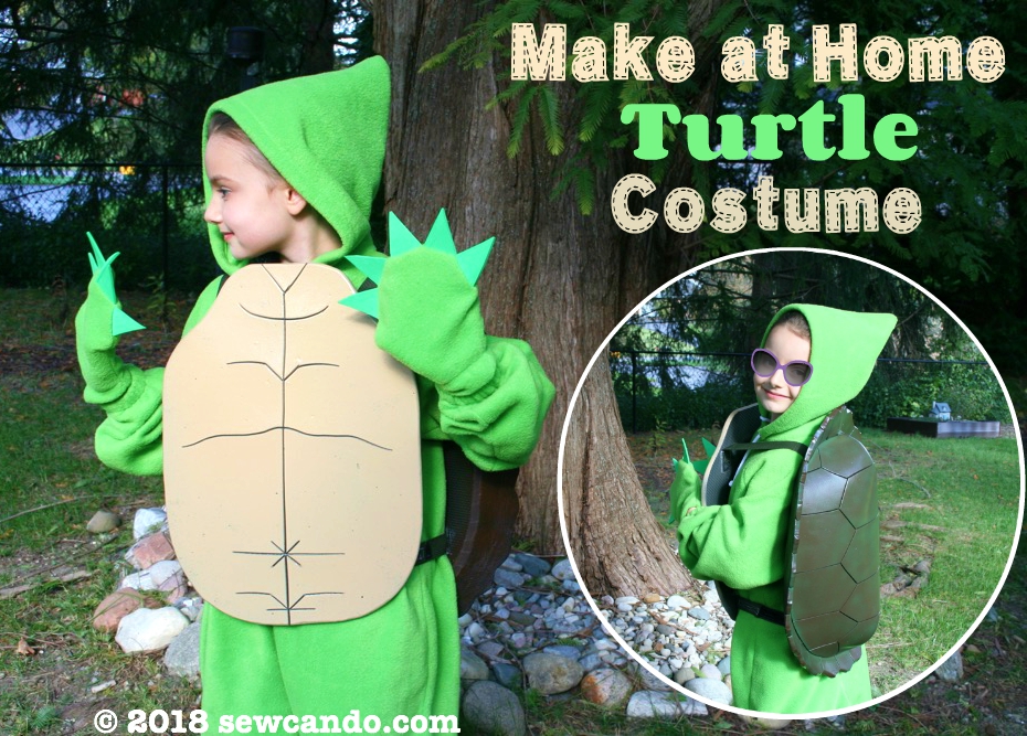 Sew Can Do Our Made At Home Turtle Costume - Turtle Shell Costume Diy