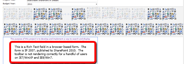 Toolbar issue Toolbar issue