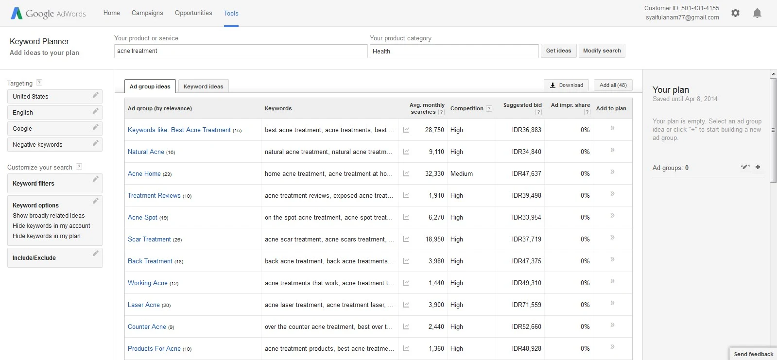 Cara Riset Keyword dengan Google Trends dan Google Adwords