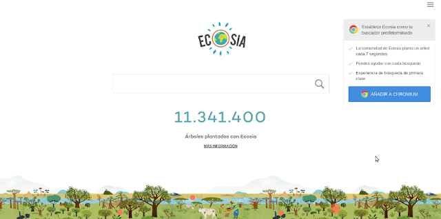 Ecosia, un buscador que destina sus beneficios a plantar árboles