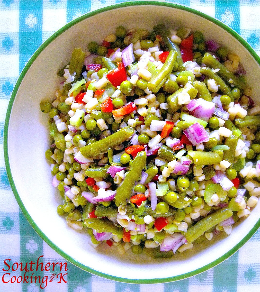 Marinated Salad Sometimes called Shoepeg Corn Salad