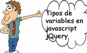 Tipos de variables en javascript jQuery | Programación java