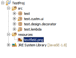 Simple Java: JAVA Swing: Custom JTextField