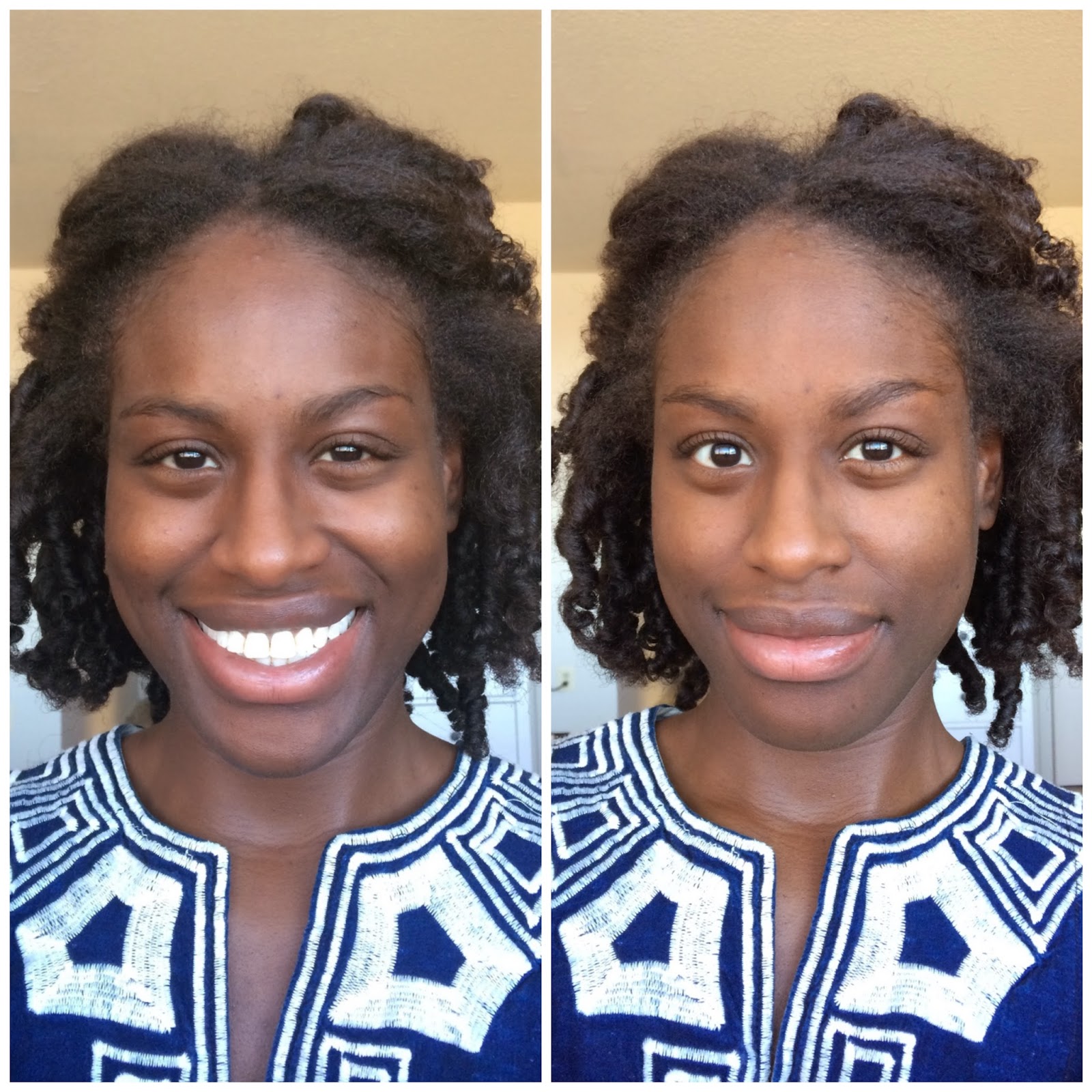 Before and After: Cacao Foundation and Aloe Vera Gel Mascara | FroBunni