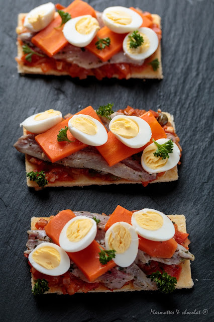 Фина тарта със сардини / Tarte fine aux sardines