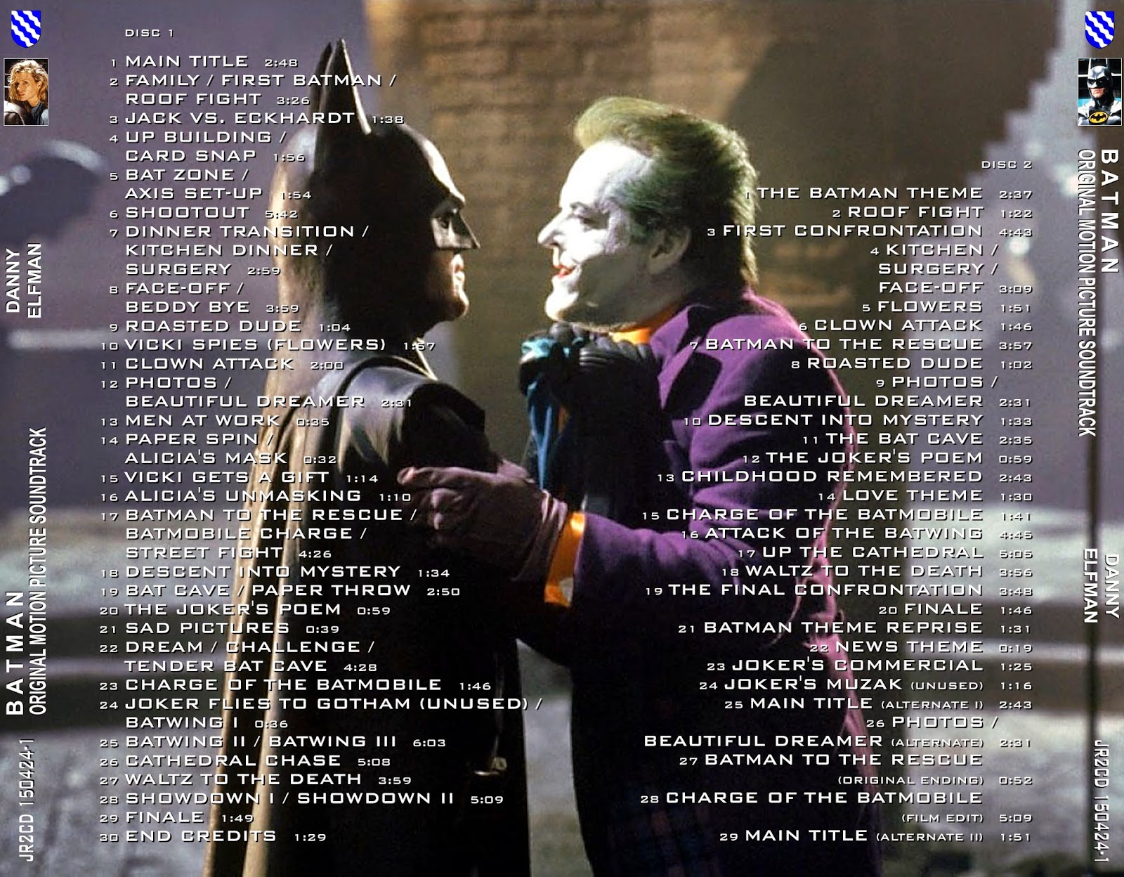 LE BLOG DE CHIEF DUNDEE: BATMAN Complete Score - Danny Elfman