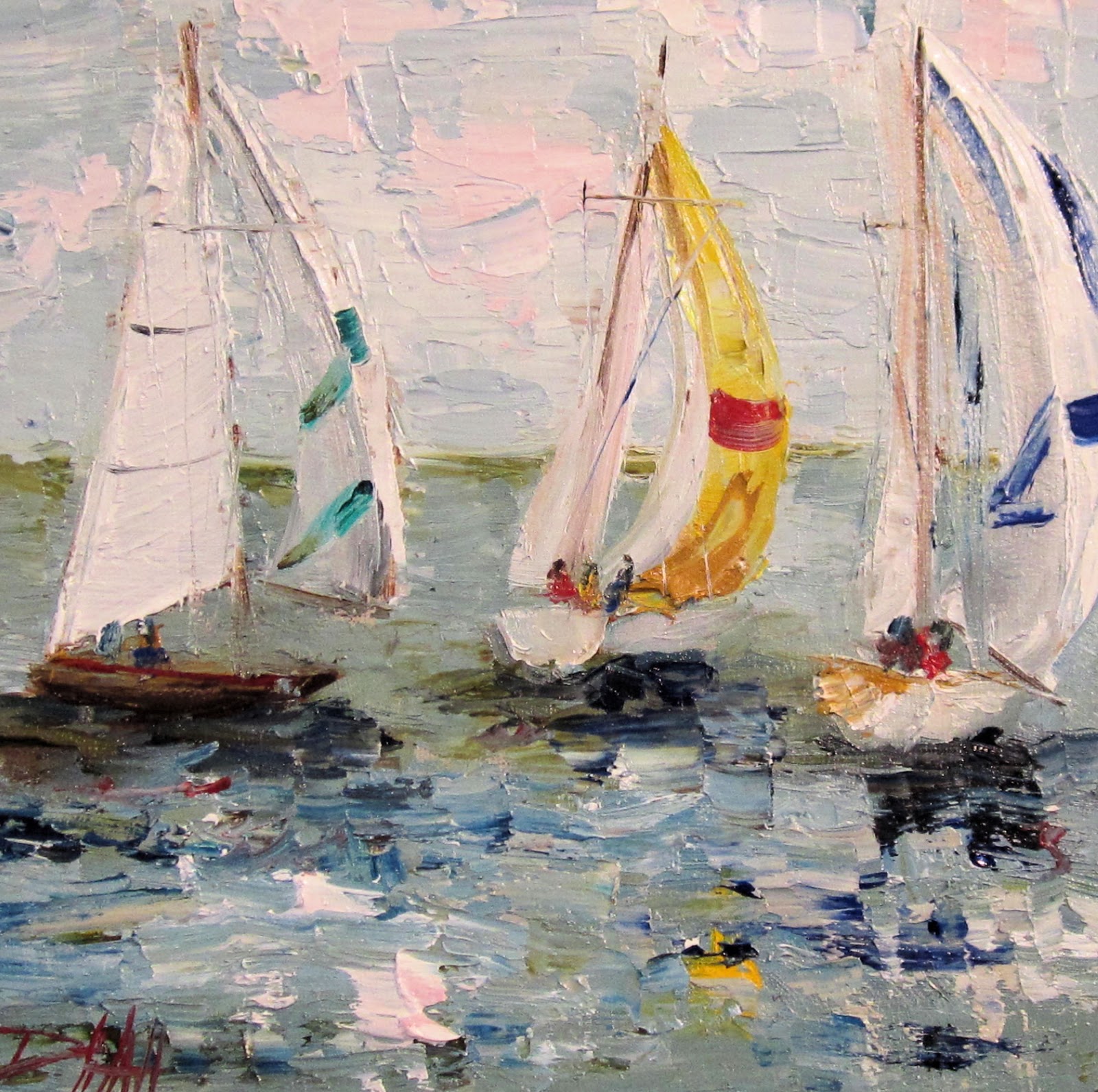 sailboats at sea paintings