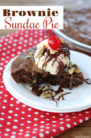 Indulgent and chocolately Brownie Sundae Pie is the dessert recipe you have been searching for. 
