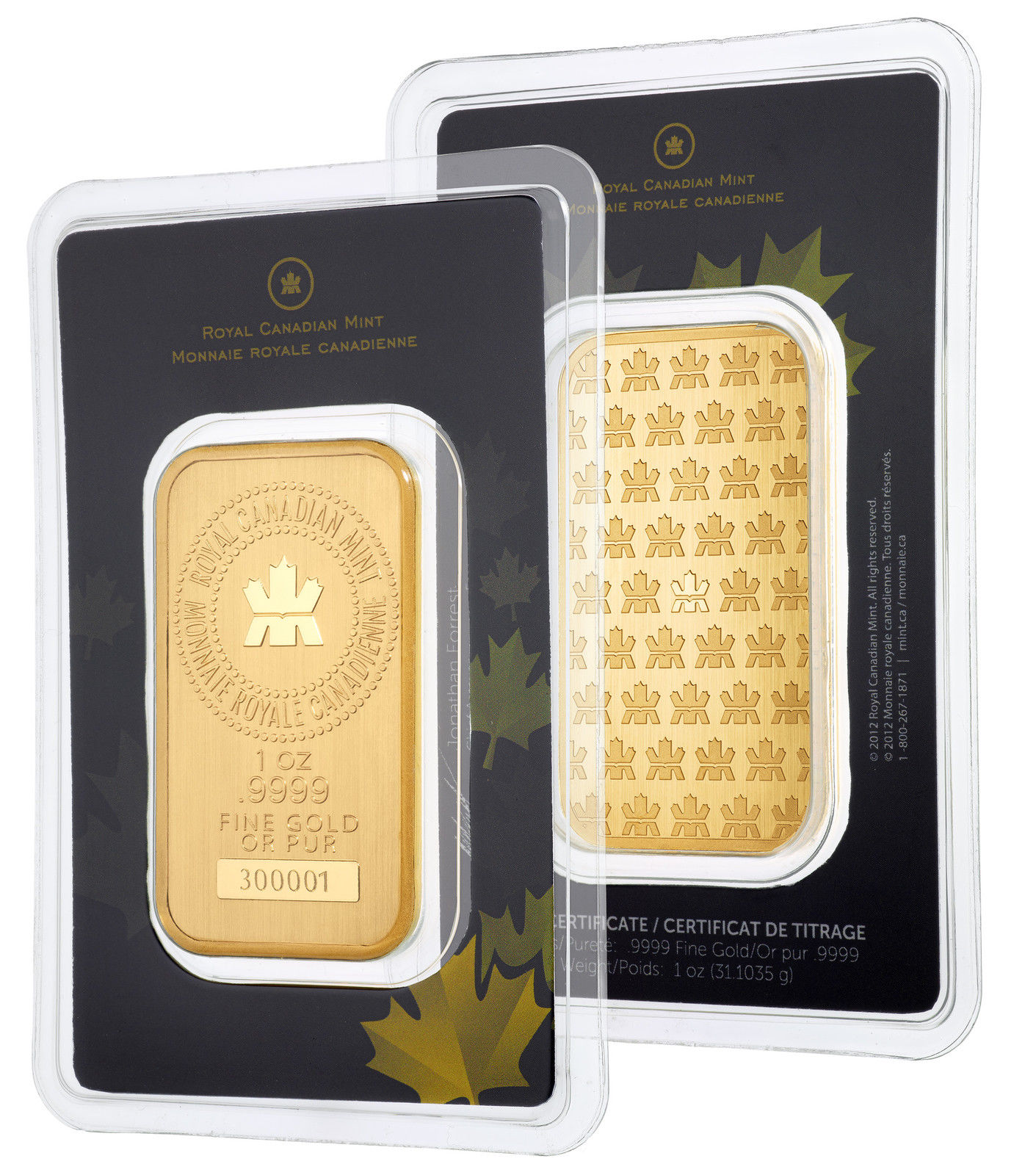 This Is For You! 1oz Gold Bar Royal Canadian Mint (RCM) .9999 Fine