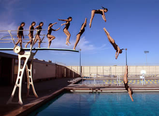 Púrpura eco Sociedad Educación Física en la Red: Tipos de saltos de trampolín y plataforma  (natación)