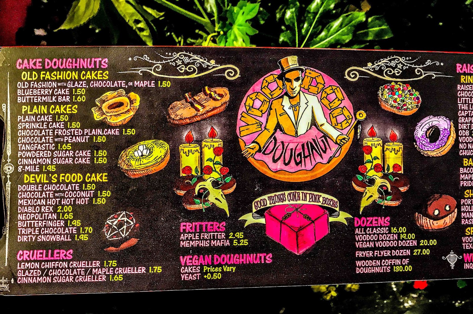 Theresa's Mixed Nuts Voodoo Doughnut Put A Spell On Me