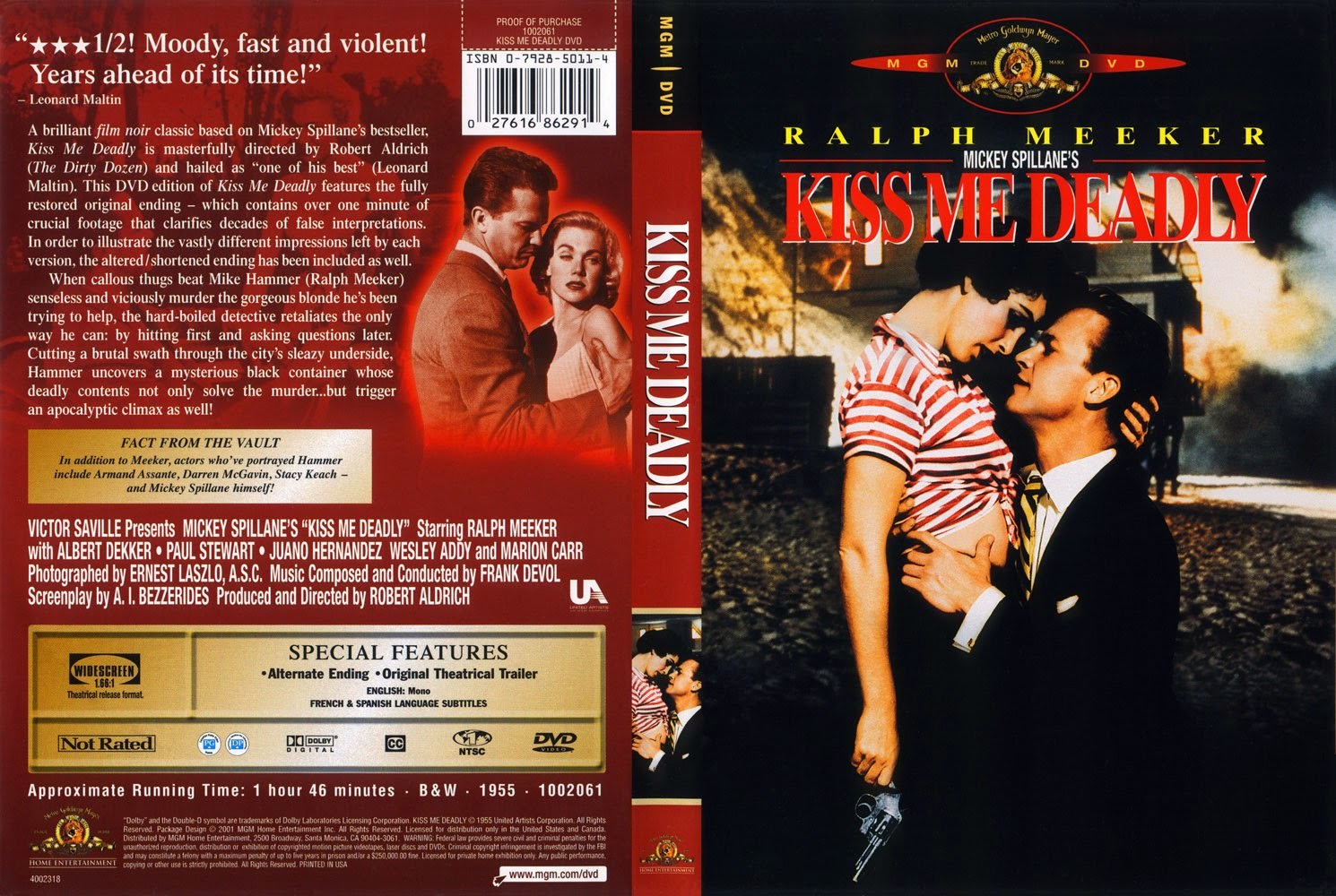 Kiss me my darling. Целуй меня насмерть (1955. Kiss me Deadly). Mike Hammer DVD.