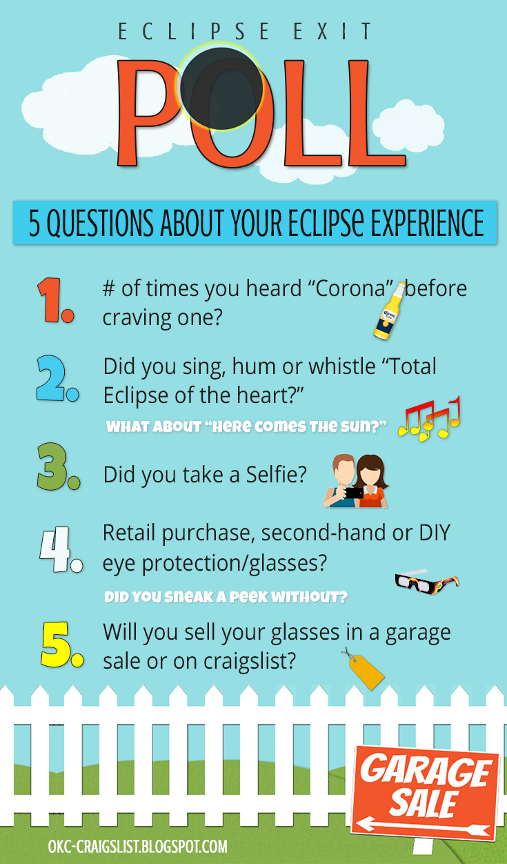 Eclipse Exit Poll 5 Burning Questions Craigslist Garage Sales