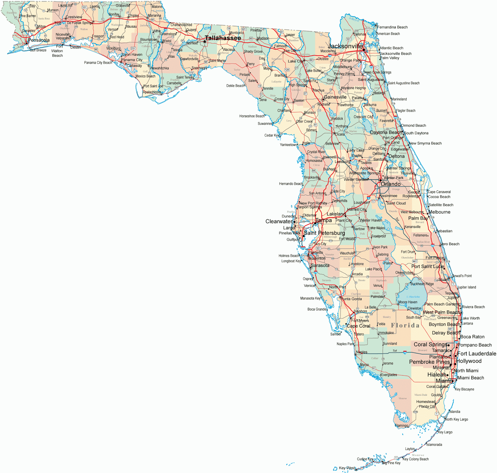 50 Maps: Florida Highway Map