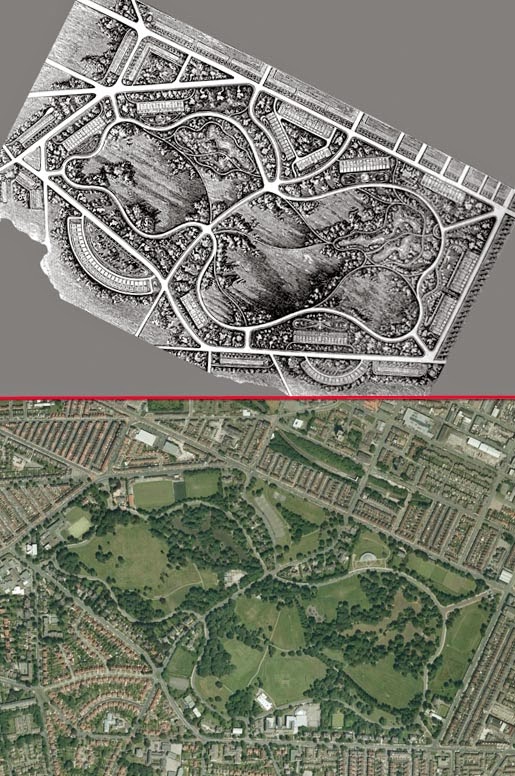 Urban Networks El primer parque público de la historia Birkenhead Park, de Joseph Paxton.