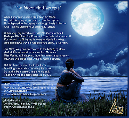 Mr. Moon and Secrets by Artsieladie