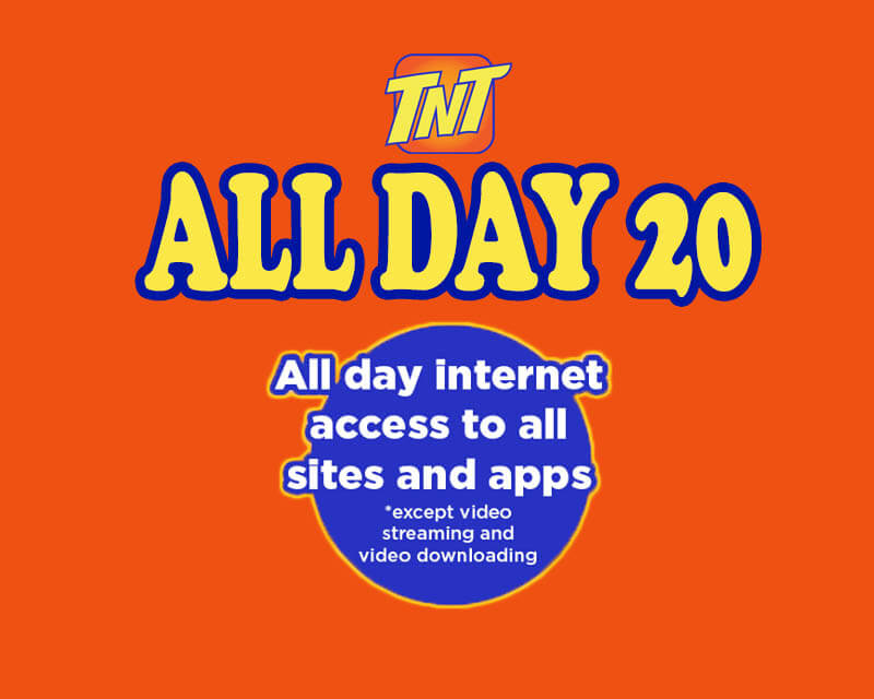 TNT All Day 20 - up to 800MB data for only Php20/Day ...