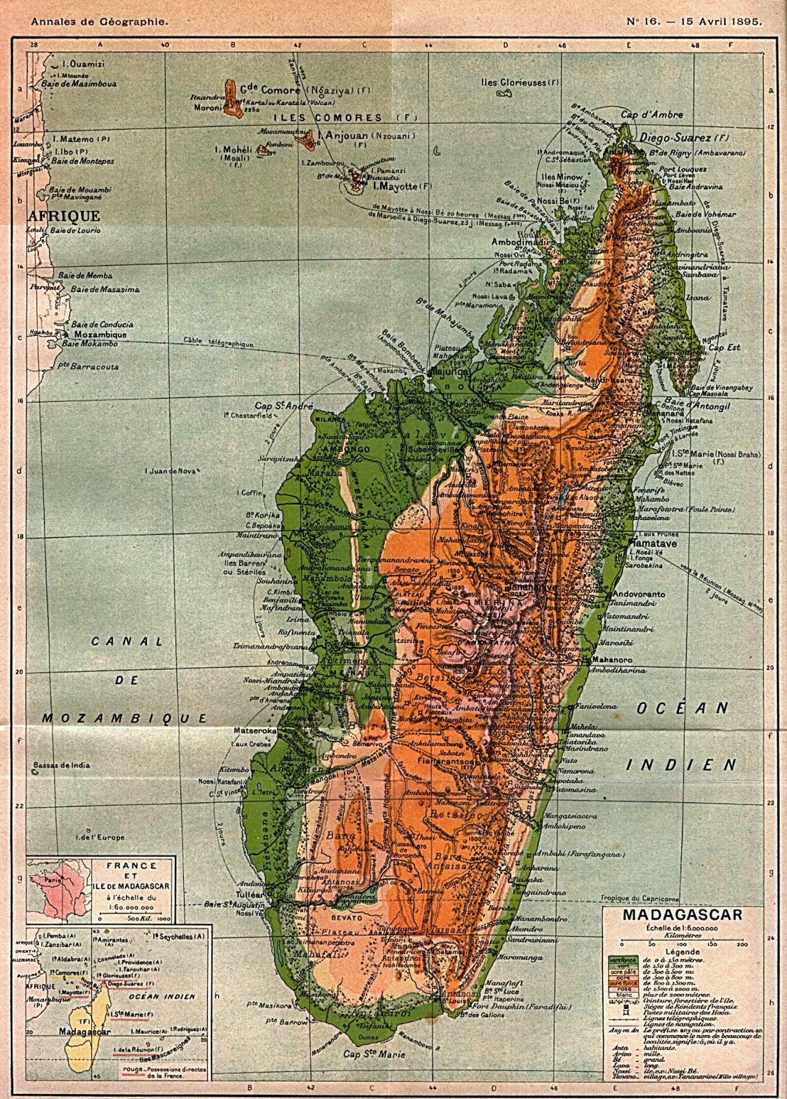 Madagaskar - Hartat gjeografike të Madagaskarit - Shqipëria Express