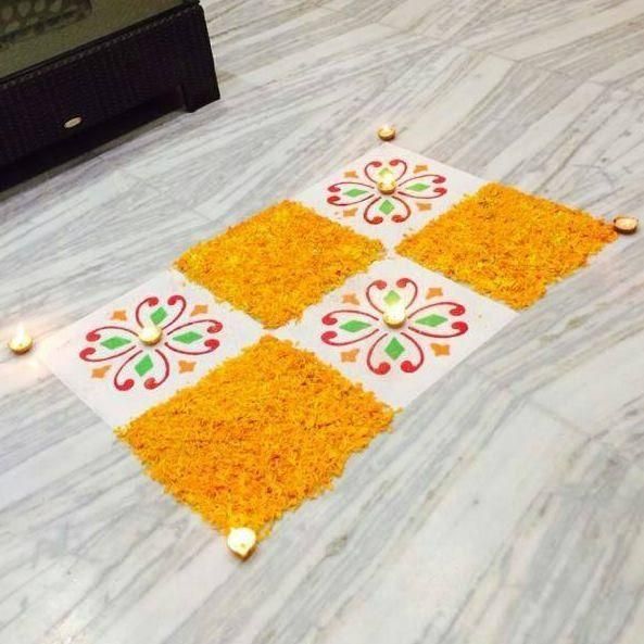 simple and easy rangoli designs with dots for home