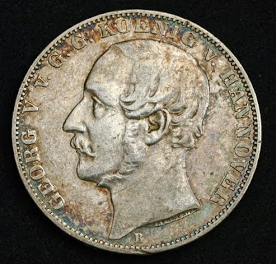 Germany, Kingdom of Hanover, George V Silver Vereinstaler coin
