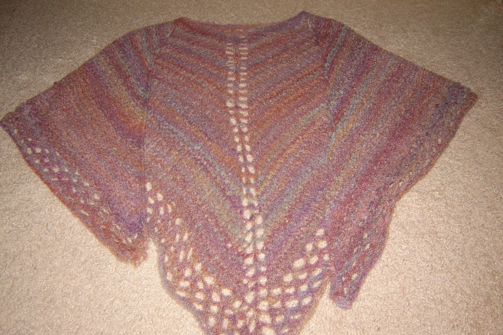 Crazy Knitting Fool: FO: Fluffy Shawl