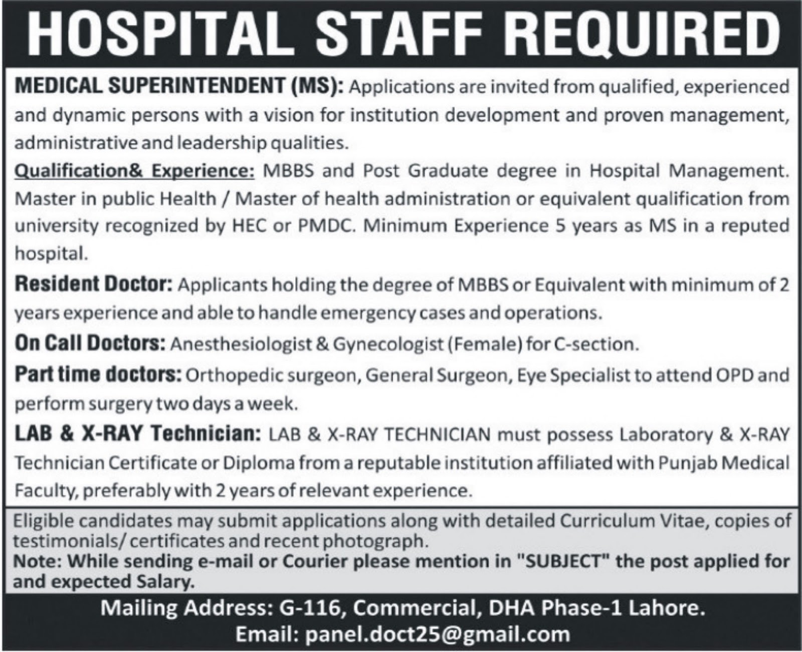 Jobs for mbbs doctors in middle east