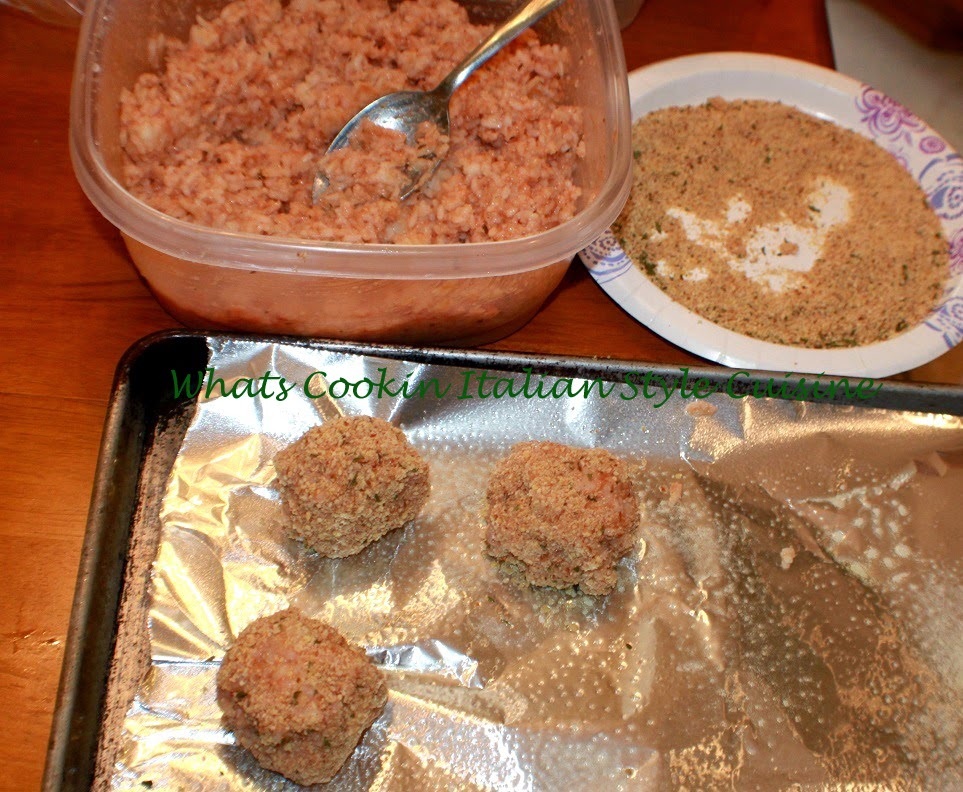 Baked Rice Balls What's Cookin' Italian Style Cuisine