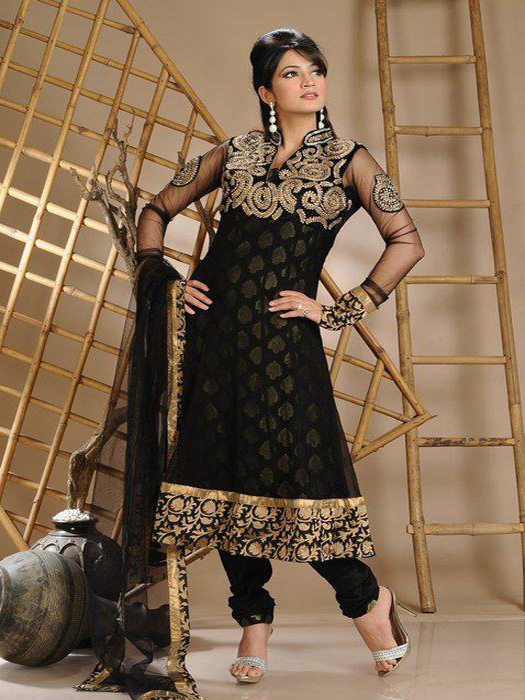 Fashion world latest Fashion Teen girls churidaar frock